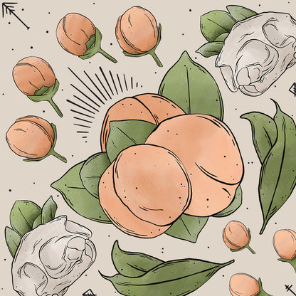 Peachy Bones Tiles Bandana