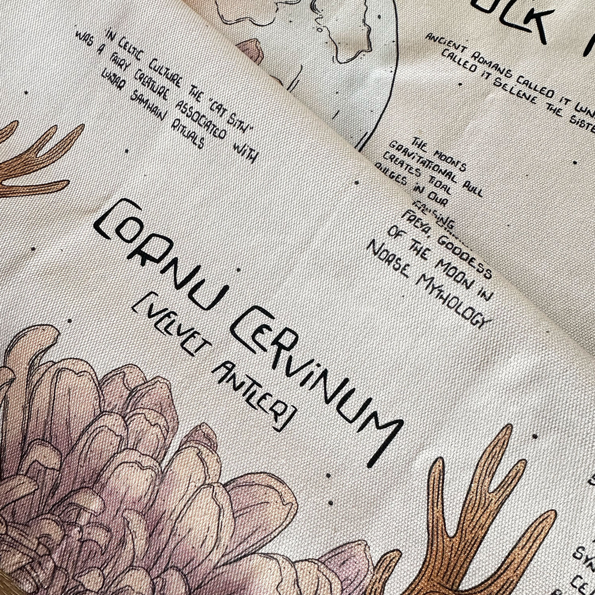 Buck Moon Compendium Tea Towel