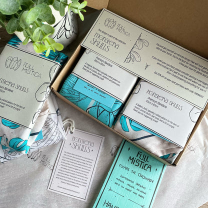 Skulls & Leaves in Tiles Bandana