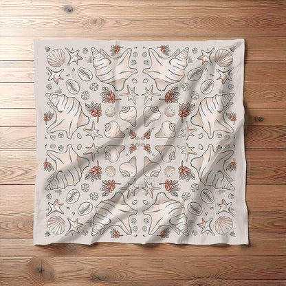 Ocean's Treasures in Tiles Bandana
