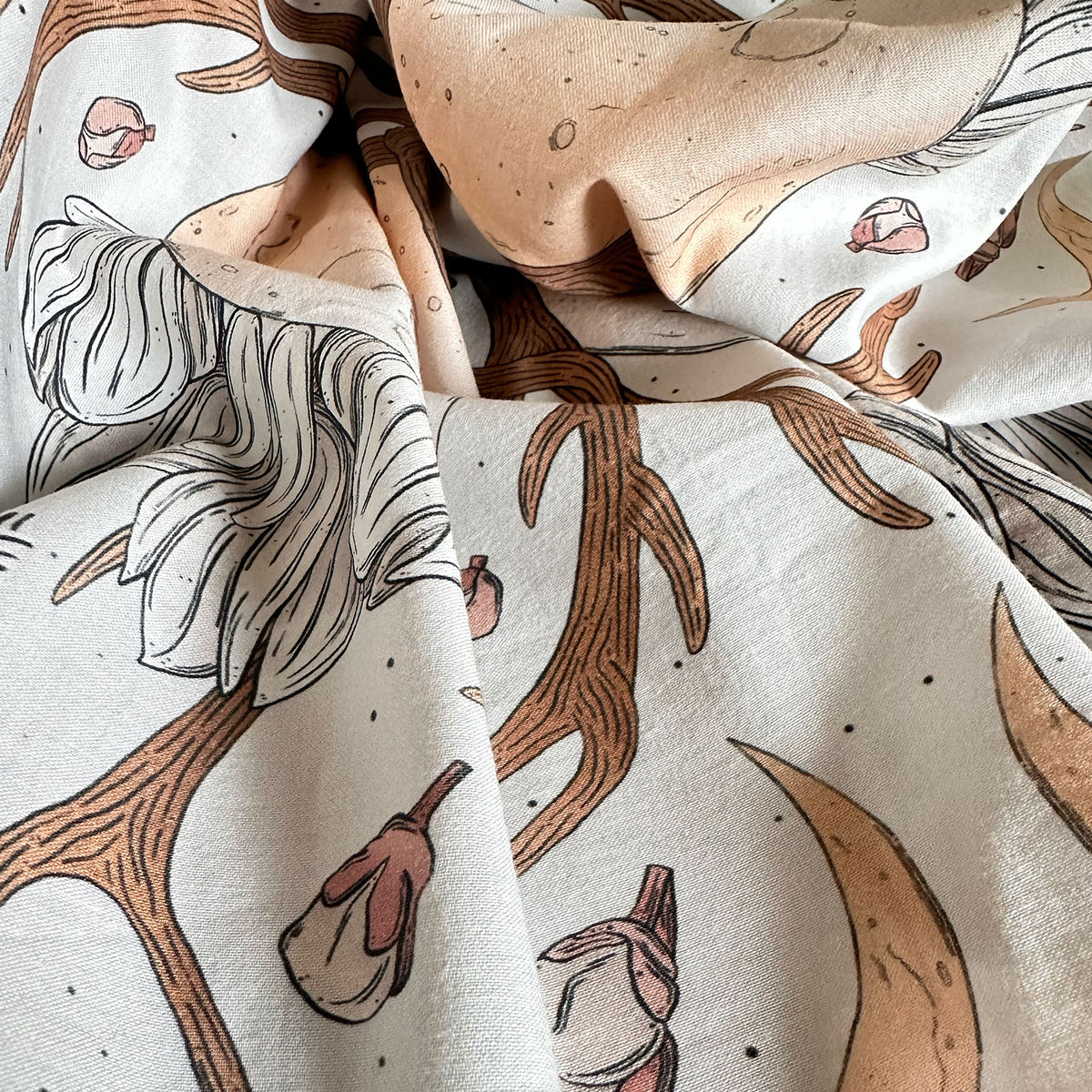 Moon Buds in Tiles Bandana