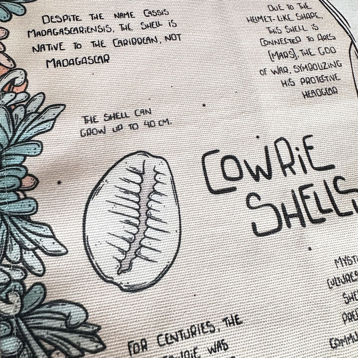 Coastal Treasures Compendium Tea Towel