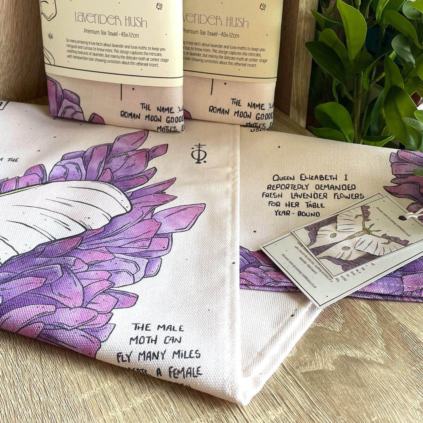 Lavender Hush Compendium Tea Towel