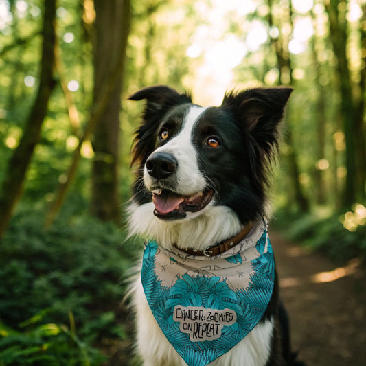 Teal Foliage Pet Bandana