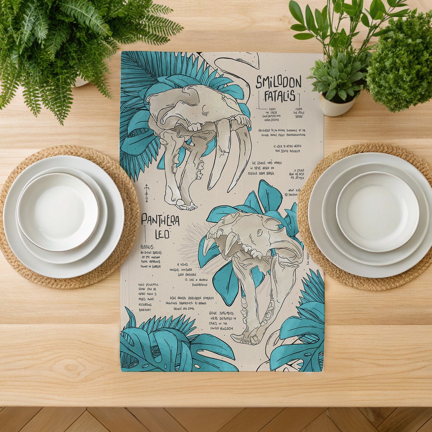 Smilodon & Panthera Leo