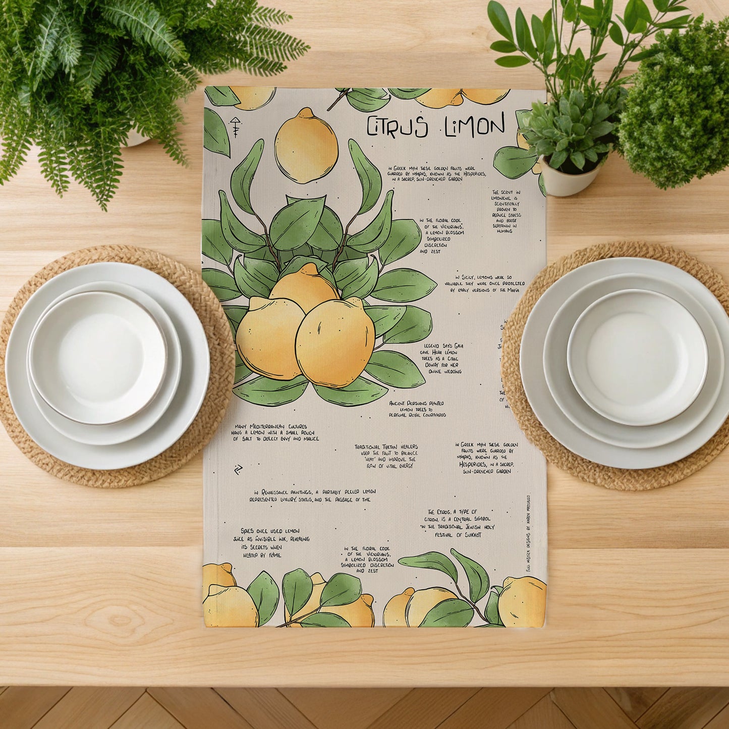 Citrus Muss Compendium Tea Towel