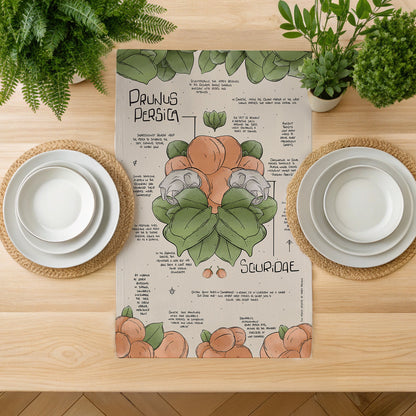 Peach Fuzz Compendium Tea Towel