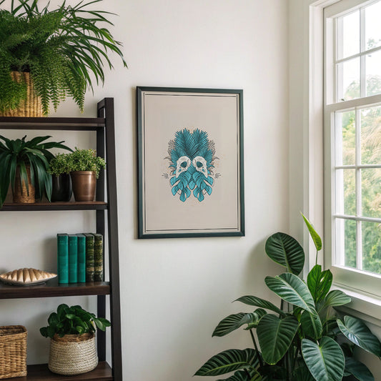 Bird Skull Art Print