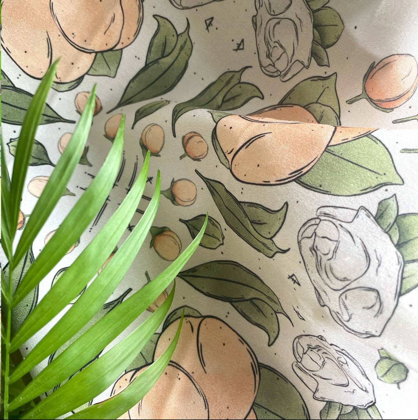Peachy Bones Tiles Bandana