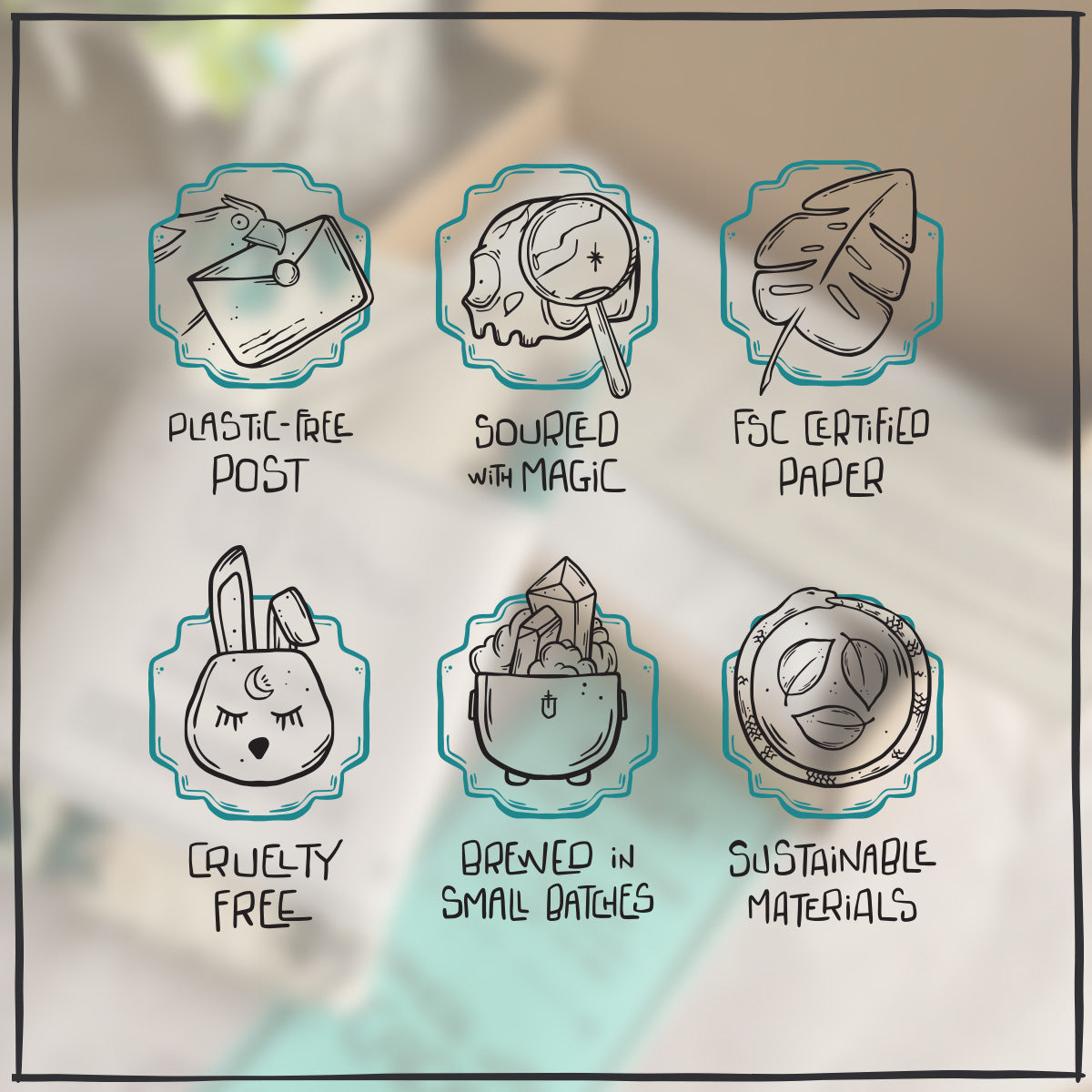 Hero Skull in Teal Forest