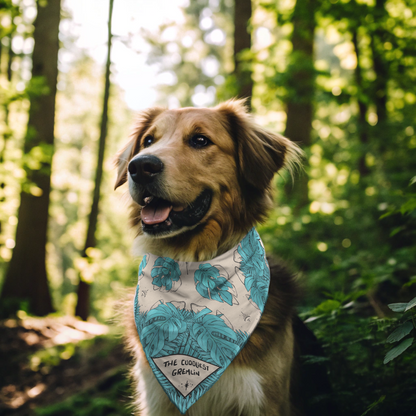 Teal Foliage Pet Bandana
