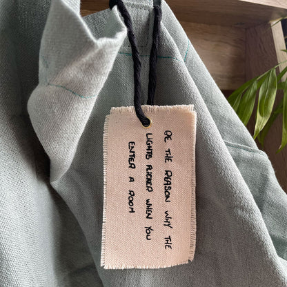 Wide Mossy Green Tote Bag